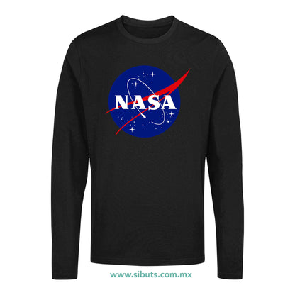 Playera Hombre Manga Larga Nasa