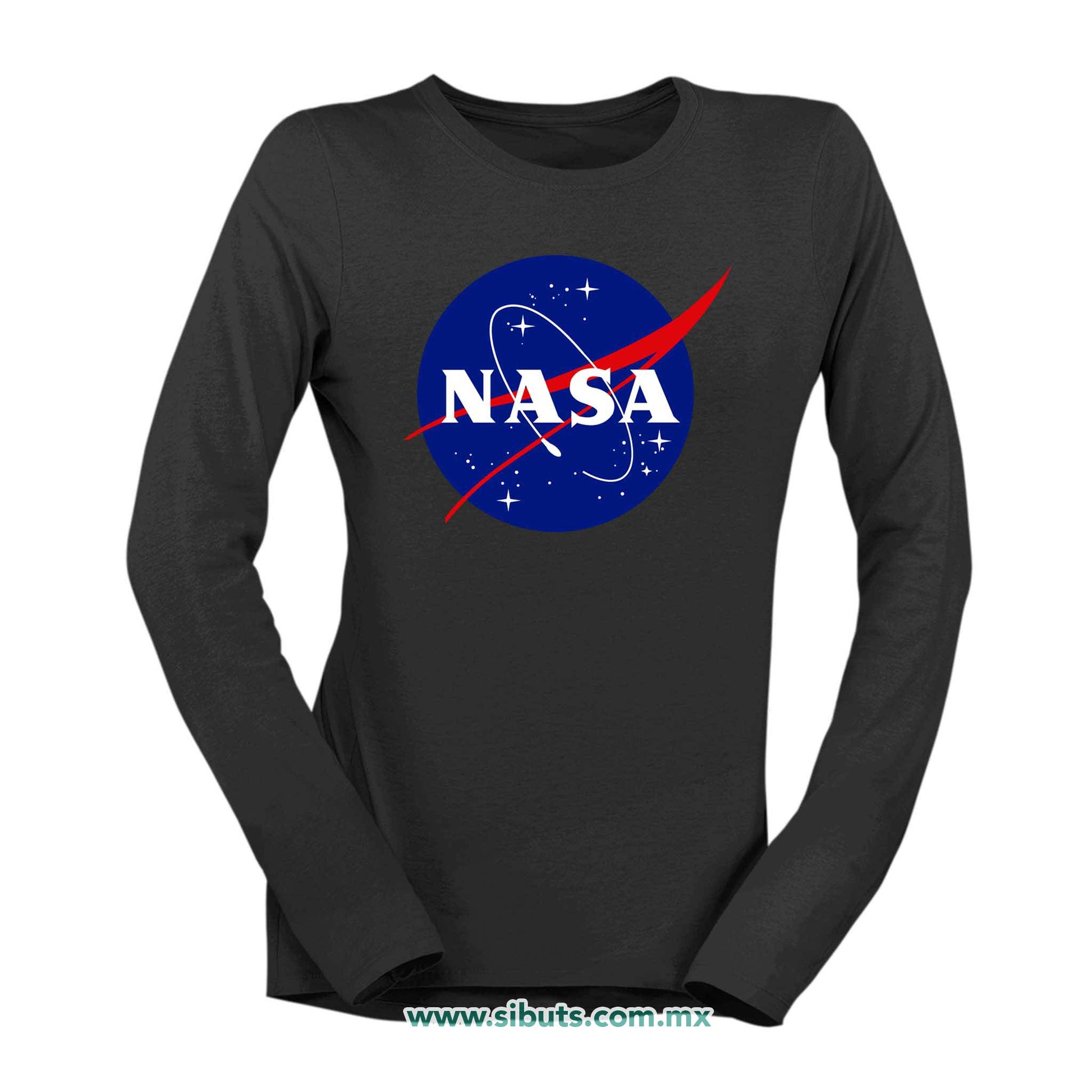 Playera Mujer Manga Larga Nasa