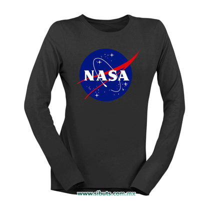 Playera Mujer Manga Larga Nasa