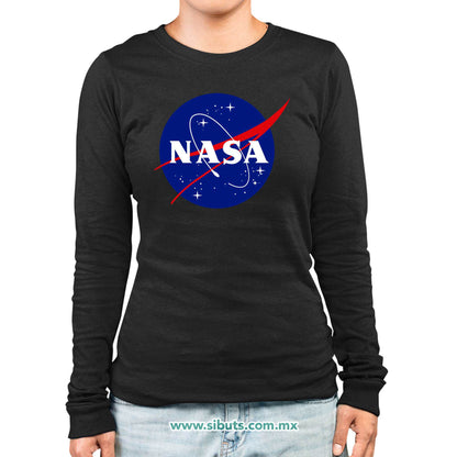 Playera Mujer Manga Larga Nasa
