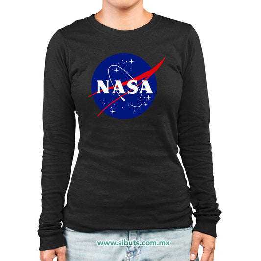 Playera Mujer Manga Larga Nasa