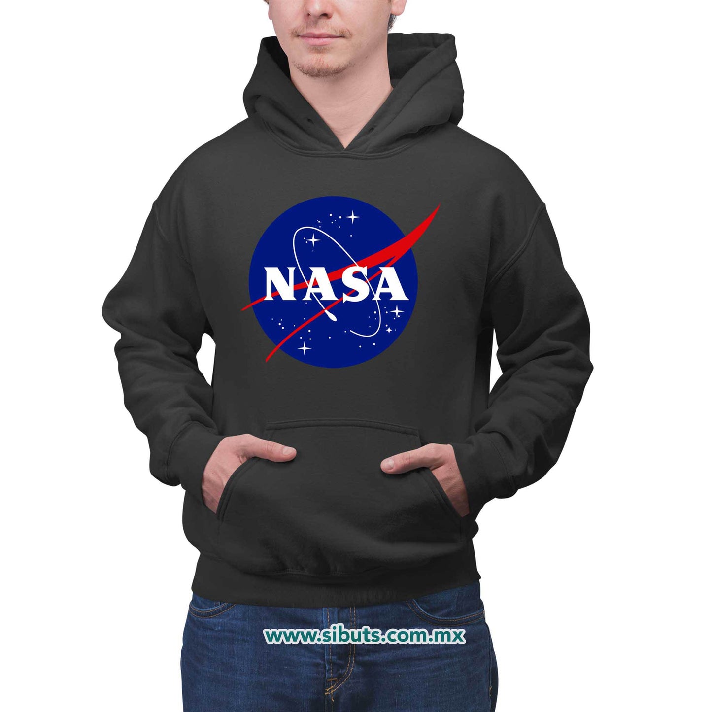 Sudadera Hombre Gorro Nasa