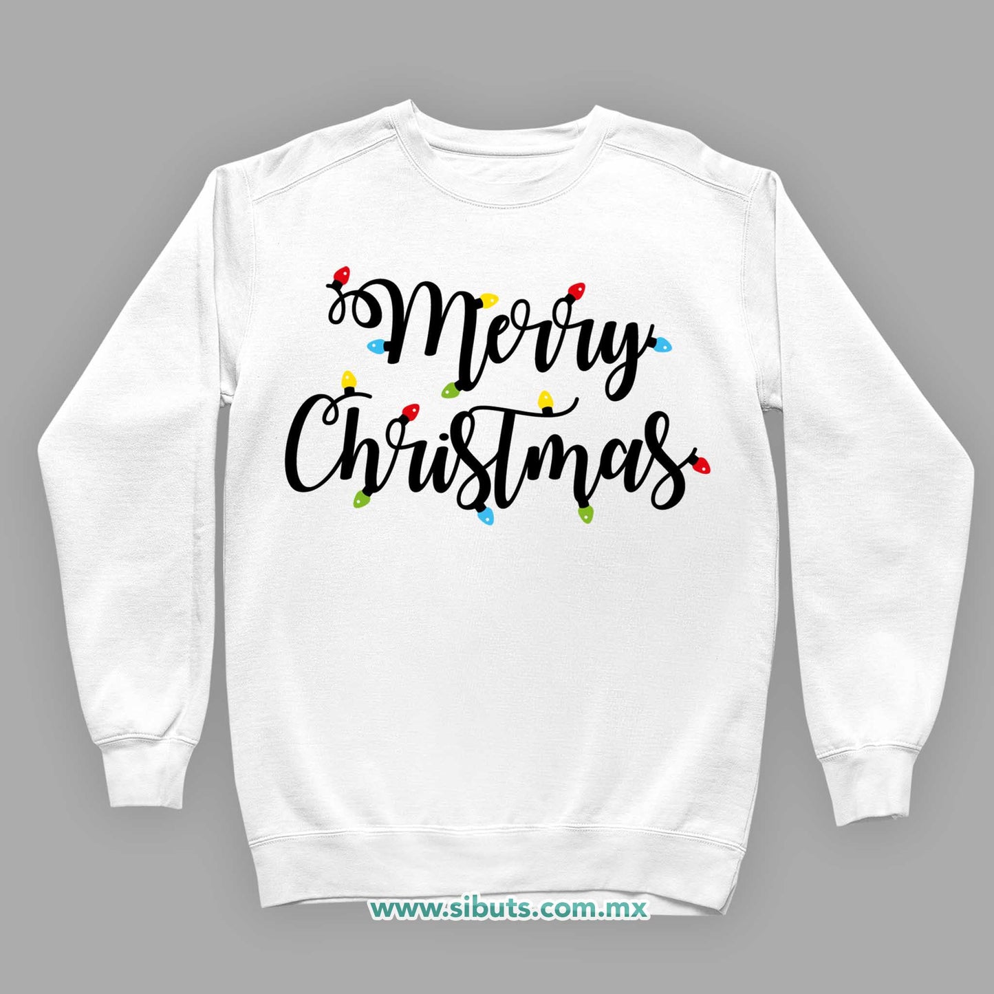 Sudadera Niño Cuello Redondo Merry Chrismas Focos