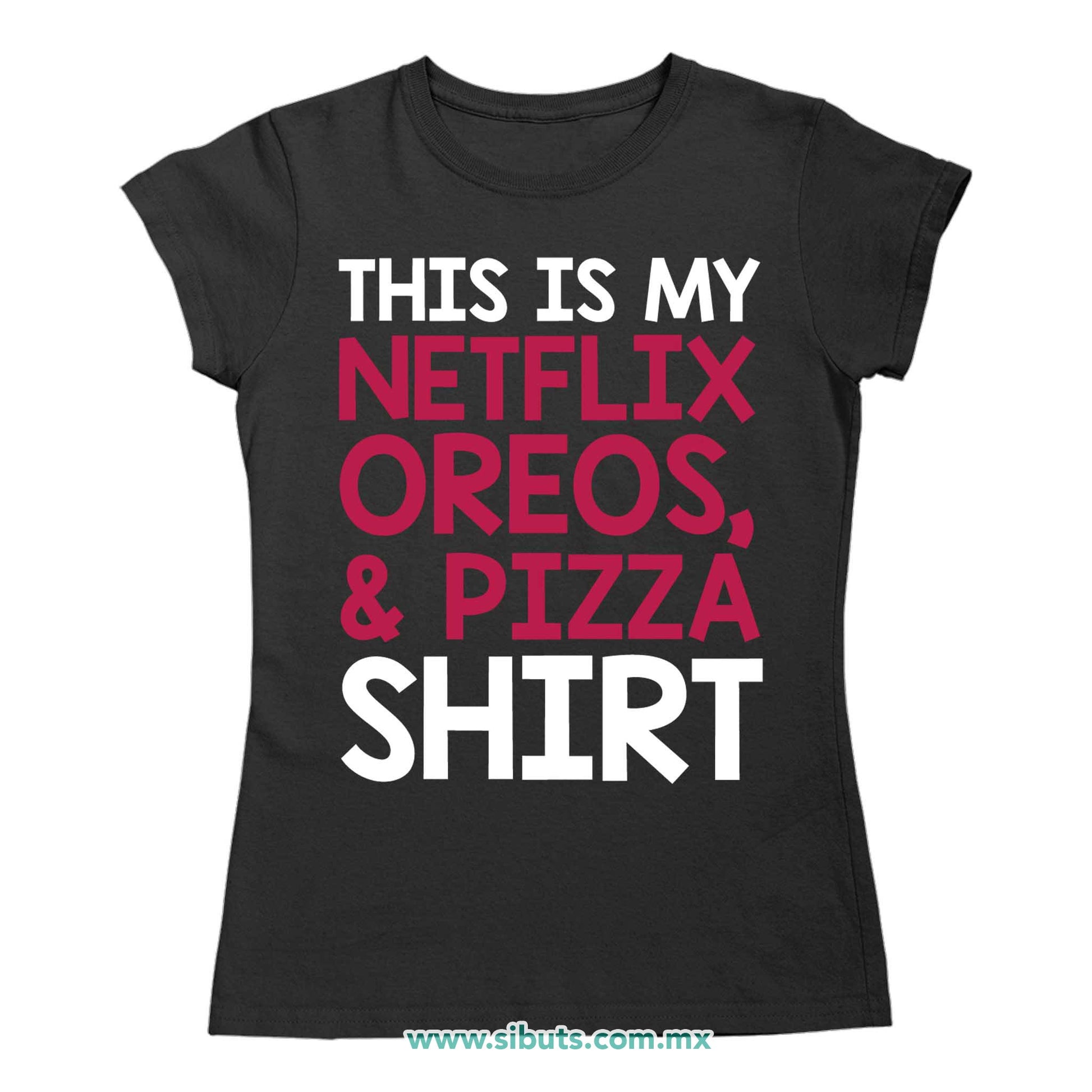 Playera Mujer Frase Netflix Shirt