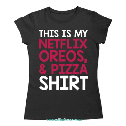 Playera Mujer Frase Netflix Shirt
