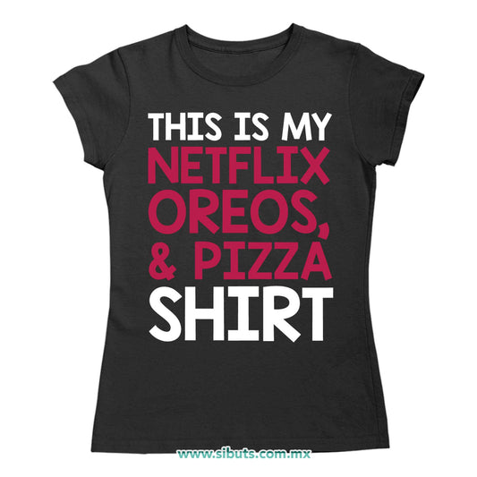 Playera Mujer Frase Netflix Shirt