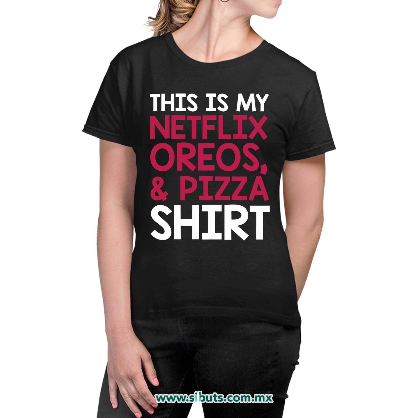 Playera Mujer Frase Netflix Shirt