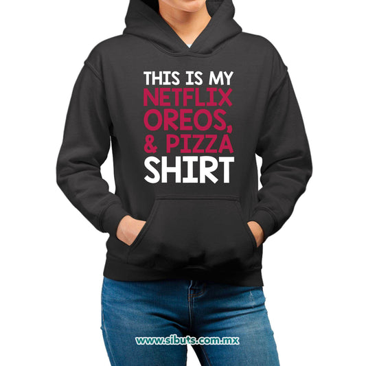 Sudadera Mujer Gorro Frase Netflix Shirt