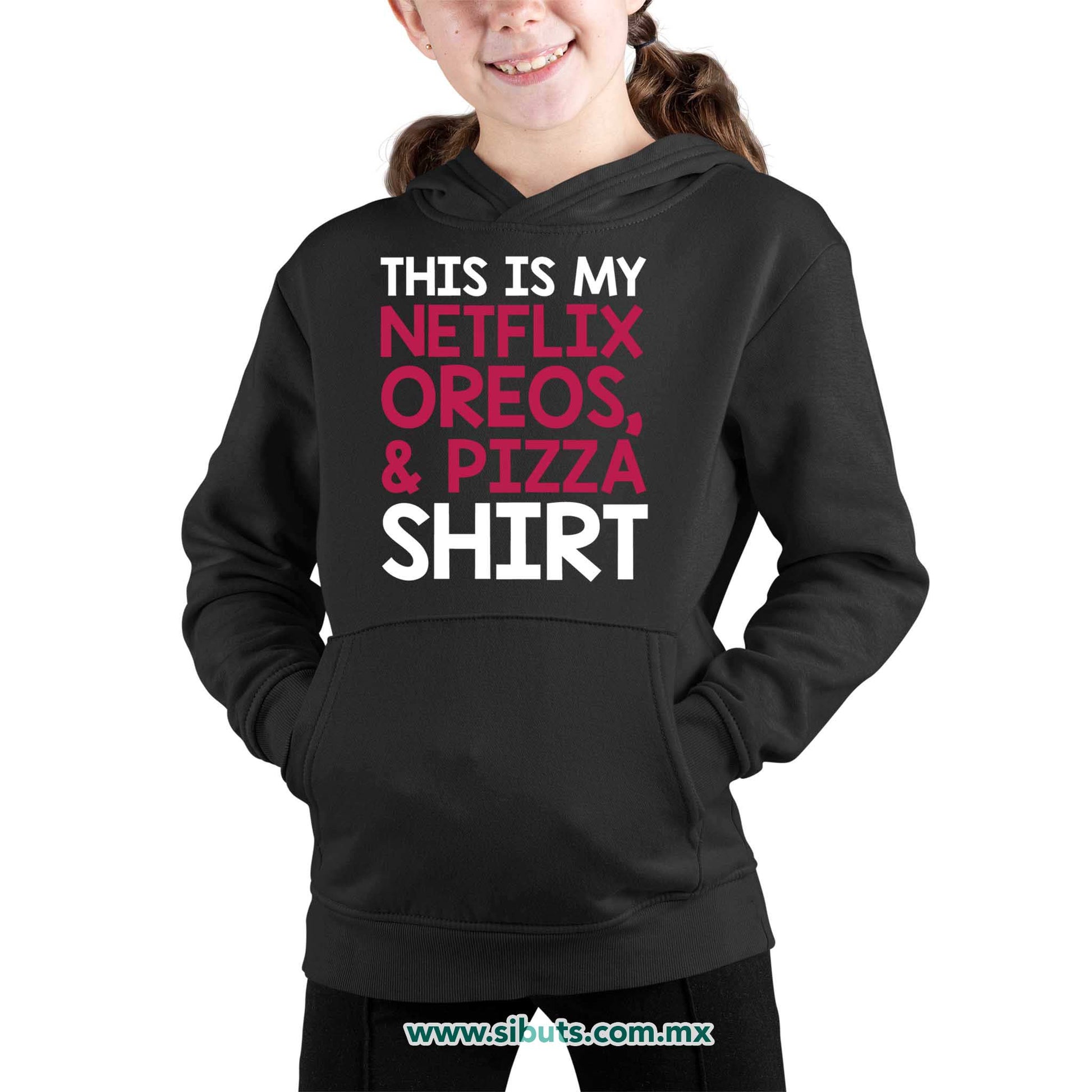 Sudadera Niño Gorro Frase Netflix Shirt