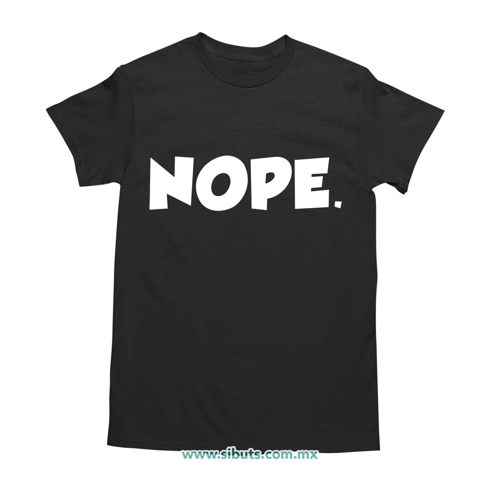 Playera Hombre Frase Nope