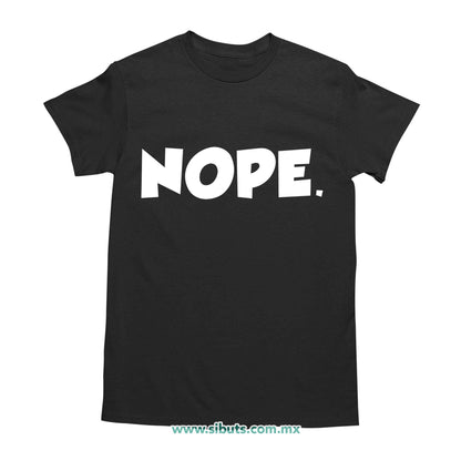 Playera Hombre Frase Nope