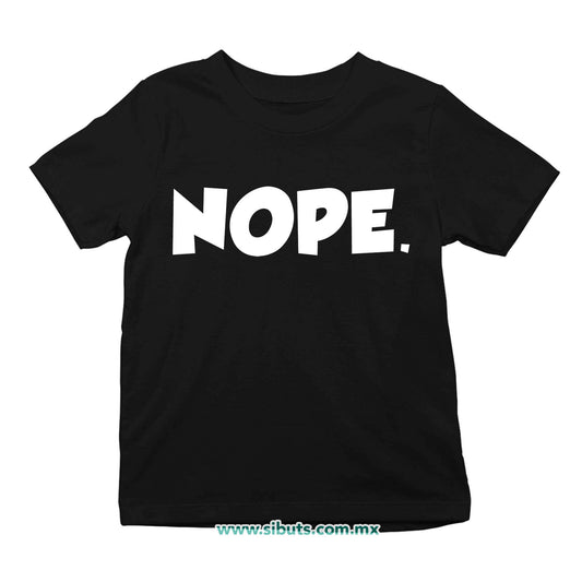 Playera Niño Frase Nope