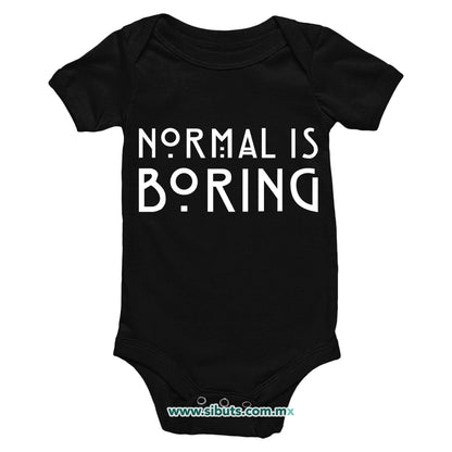 Pañalero Bebé Frase Normal Is Boring