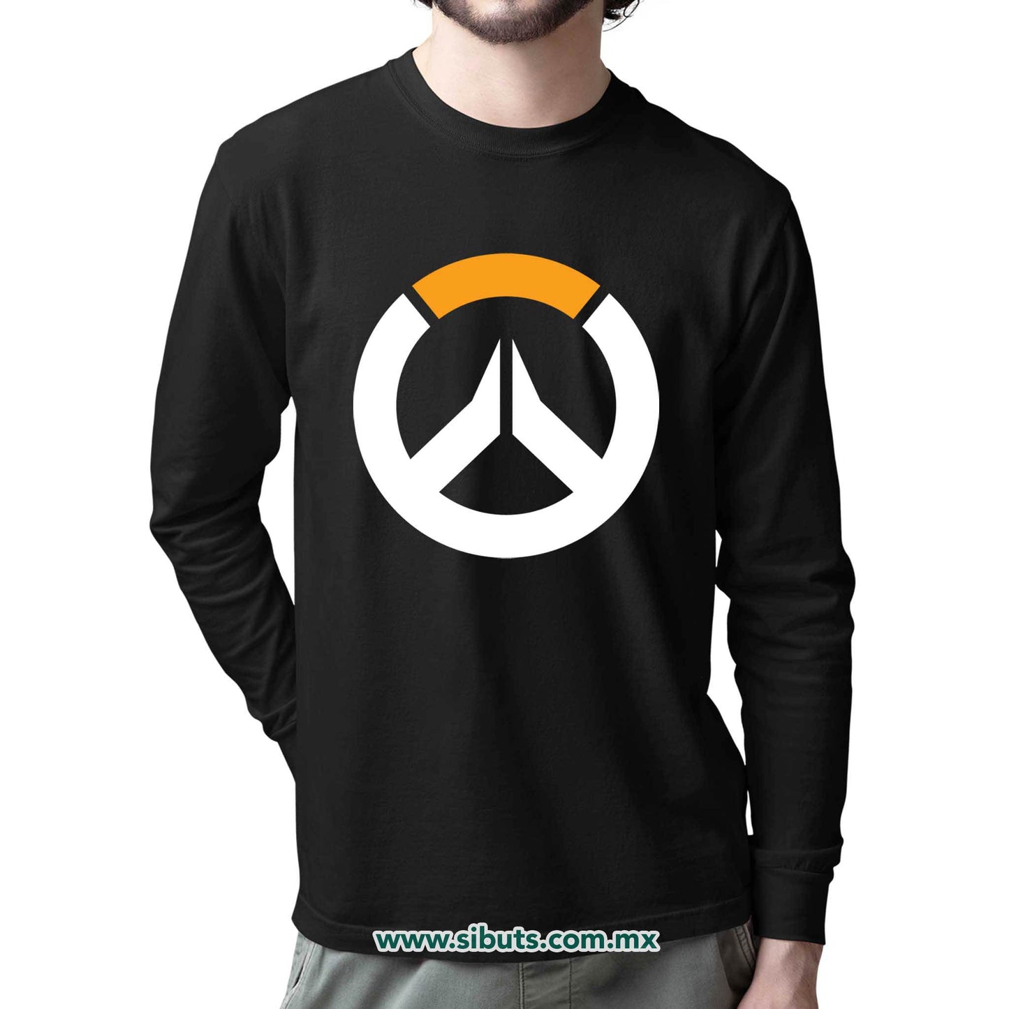 Playera Hombre Manga Larga Overwatch Gamer