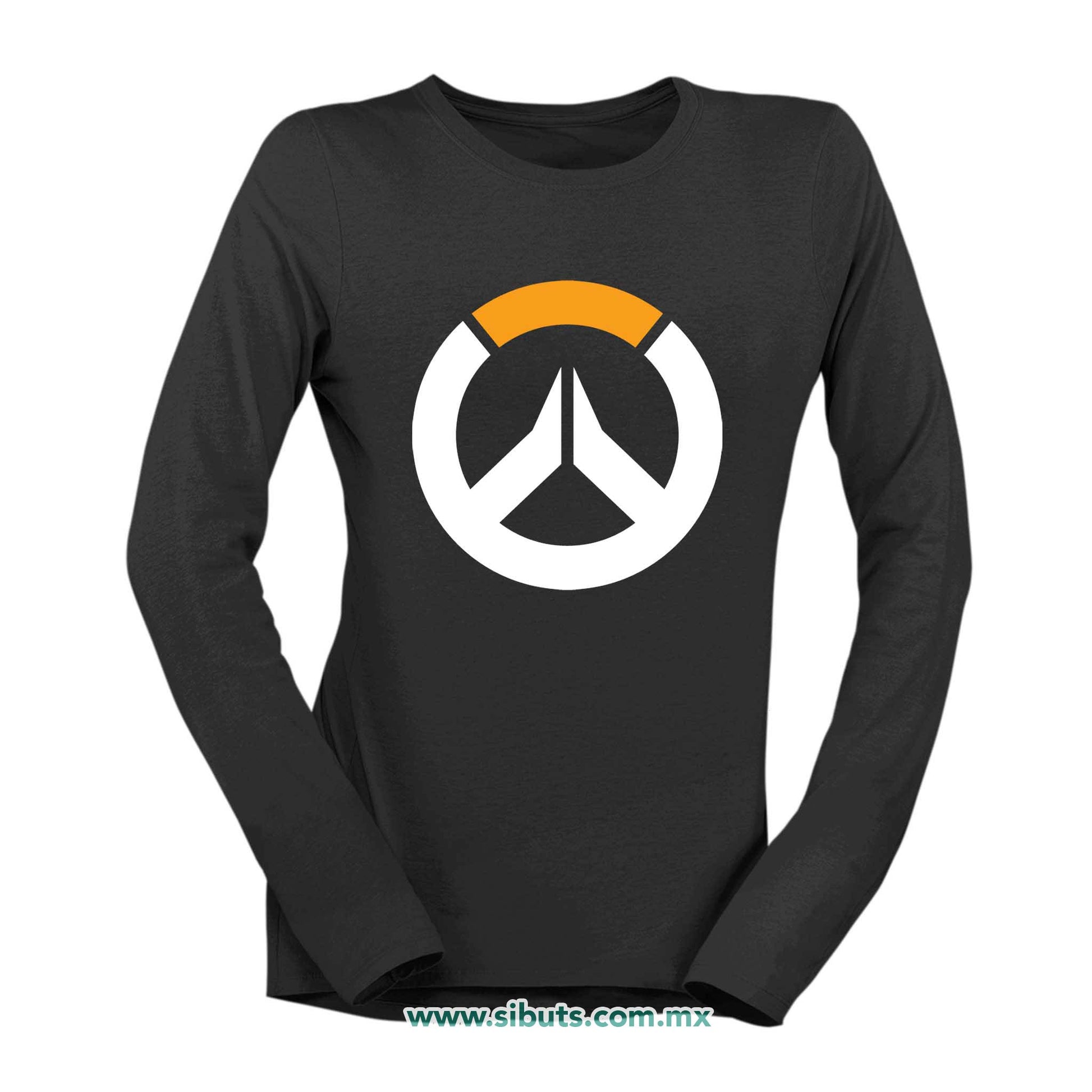 Playera Mujer Manga Larga Overwatch Gamer