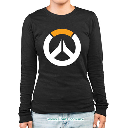 Playera Mujer Manga Larga Overwatch Gamer