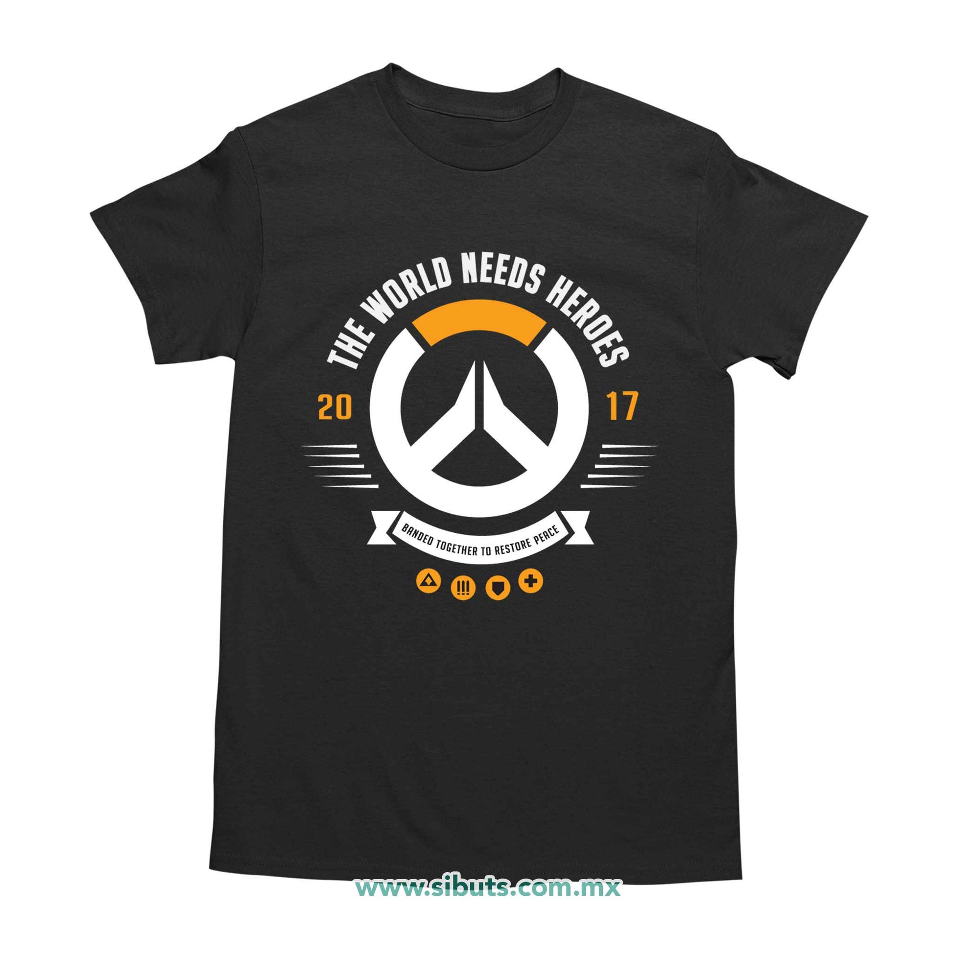 Playera Hombre Overwatch World Needs Heroes Gamer