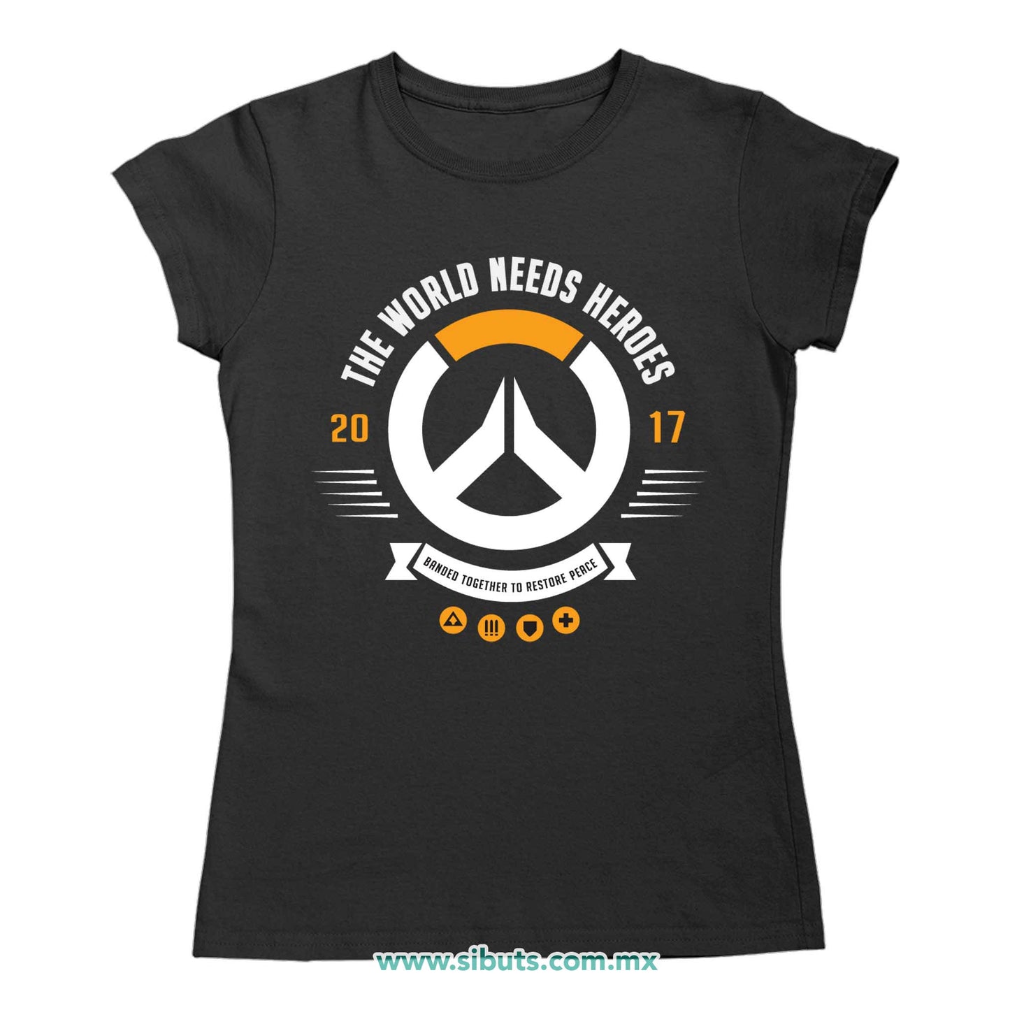 Playera Mujer Overwatch World Needs Heroes Gamer