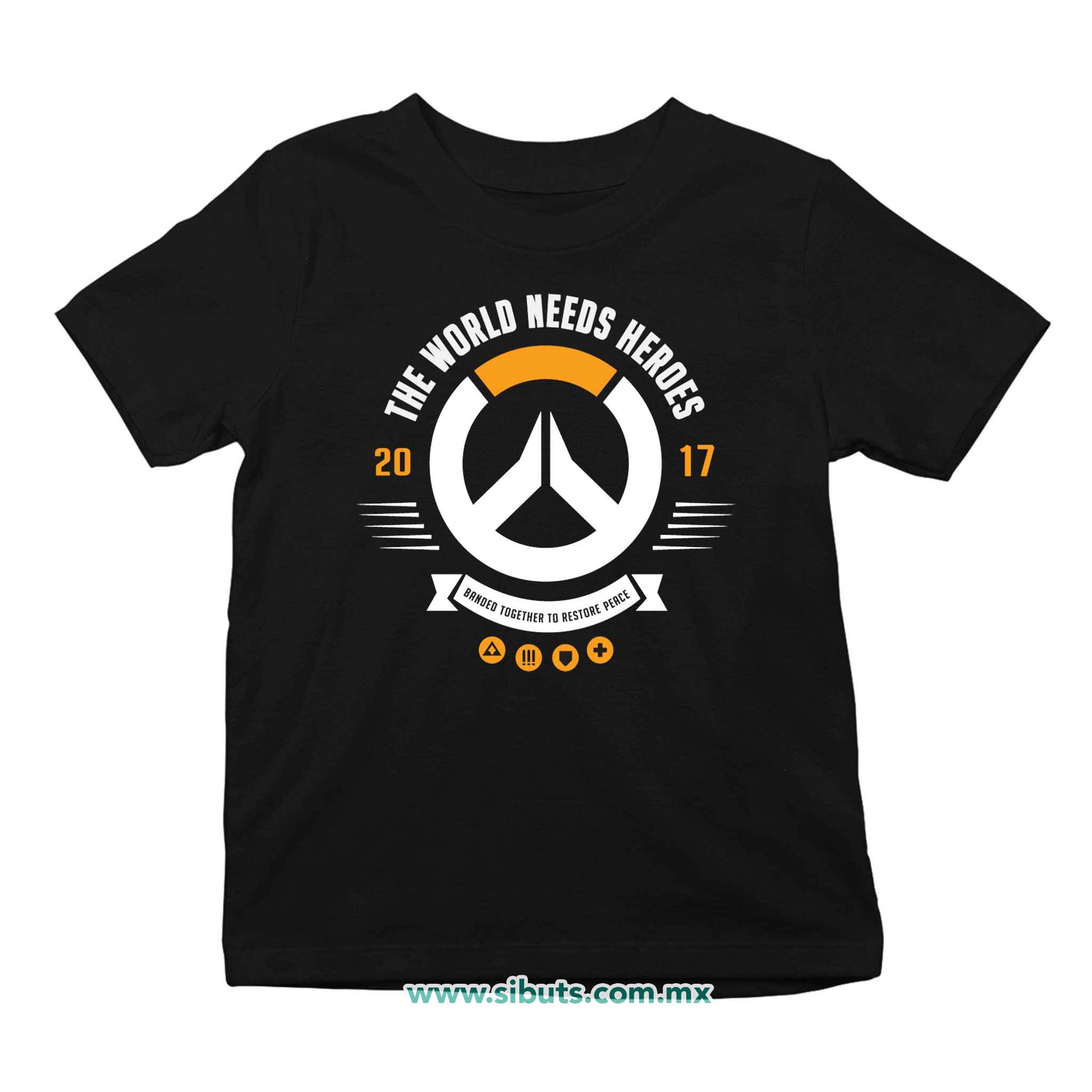 Playera Niño Overwatch World Needs Heroes Gamer