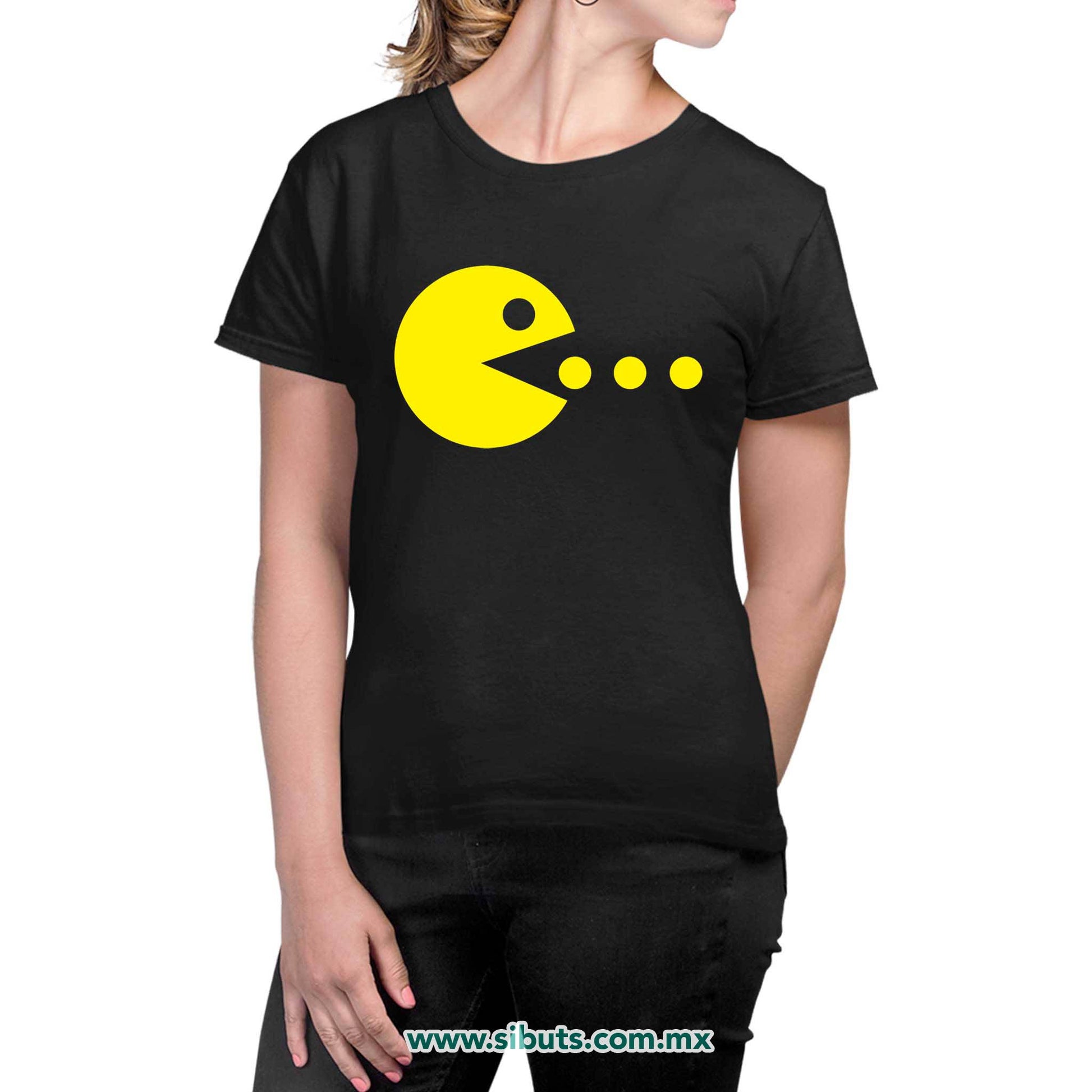 Playera Mujer Pacman Gamer