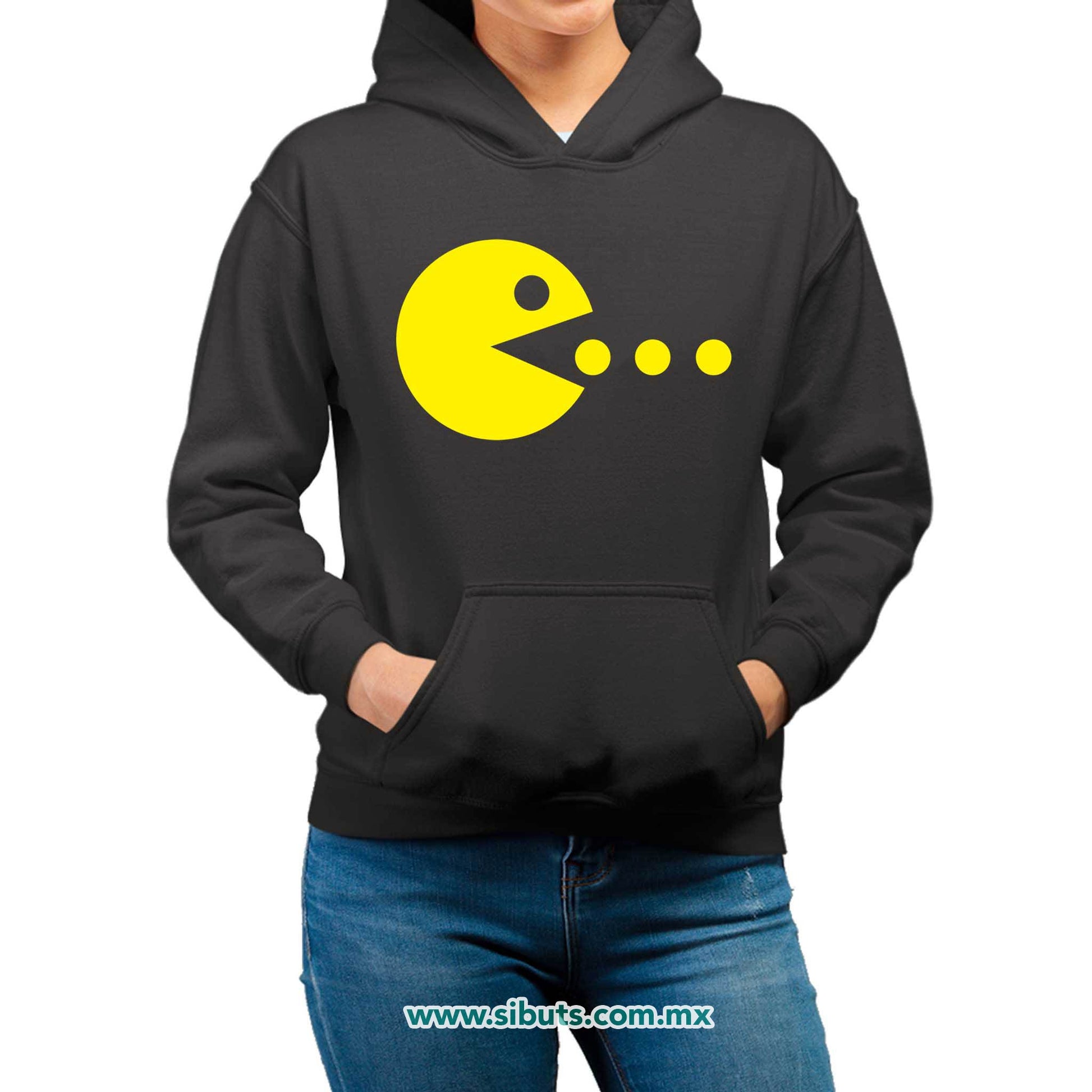 Sudadera Mujer Gorro Pacman Gamer