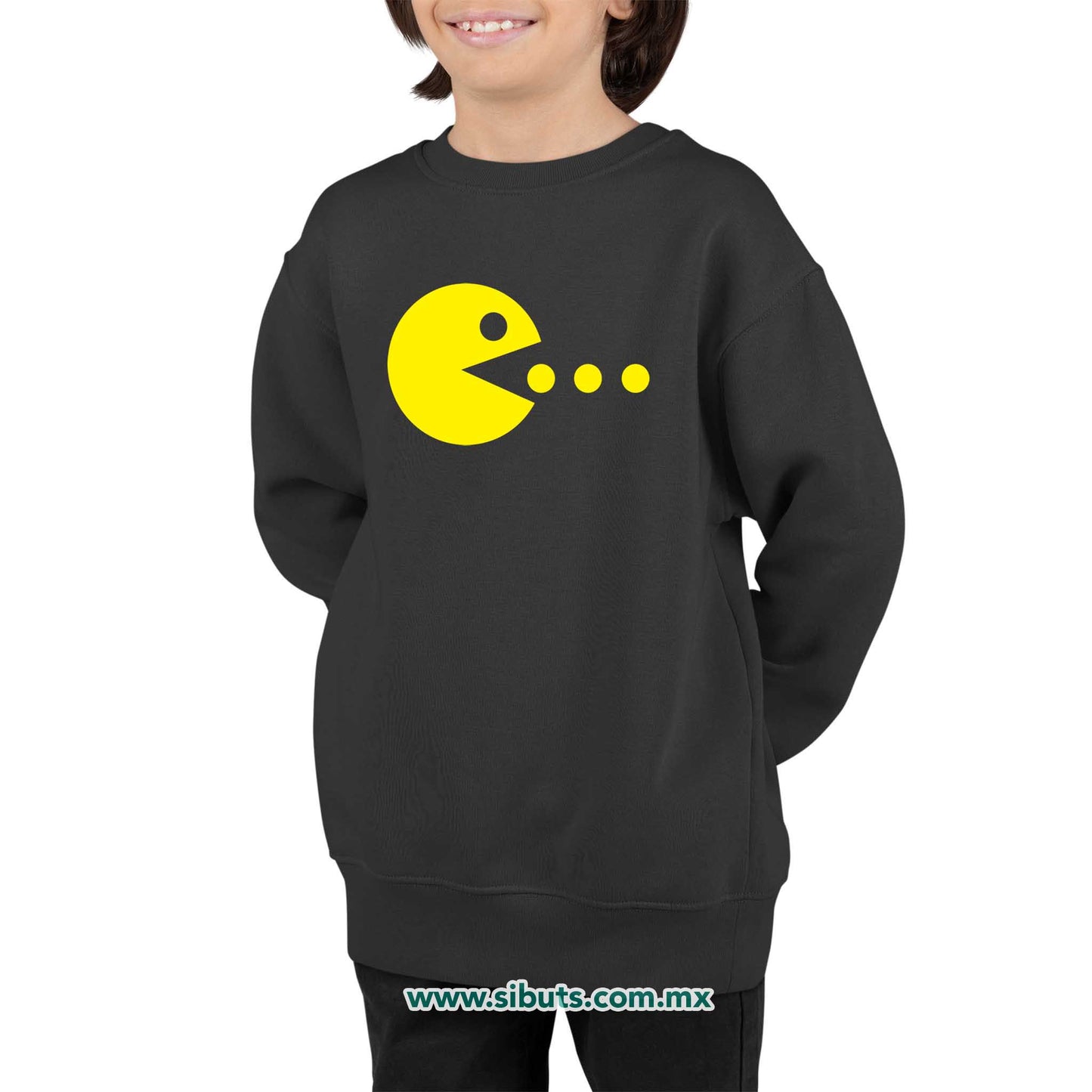 Sudadera Niño Cuello Redondo Pacman Gamer