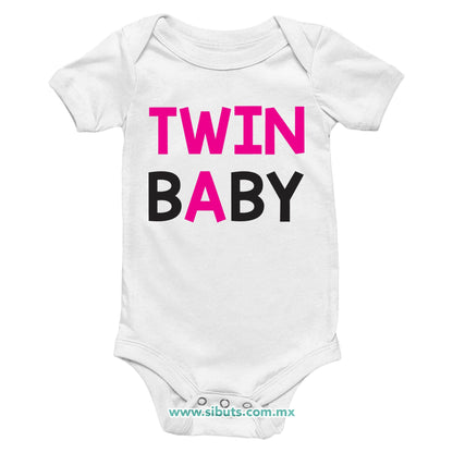 Pañalero Bebé Gemelos Twin Baby Rosa