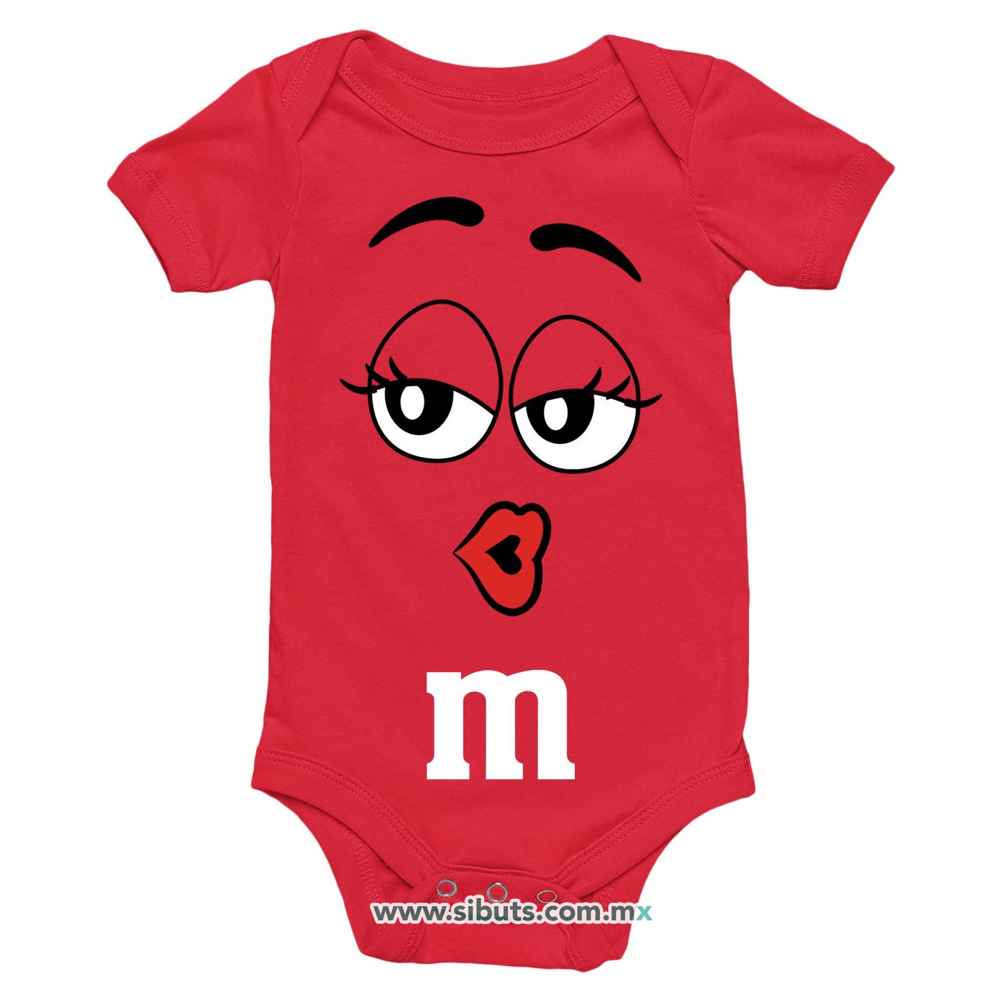 Pañalero Bebé Chocolate M&M Rojo