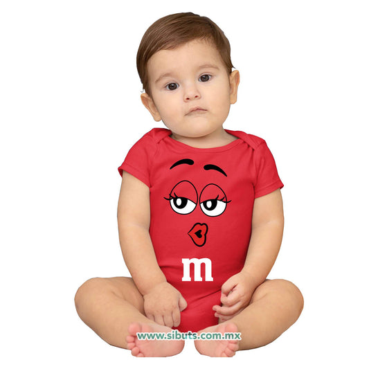 Pañalero Bebé Chocolate M&M Rojo