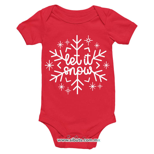 Pañalero Bebé Copo De Nieve Let It Snow