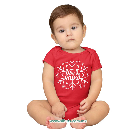 Pañalero Bebé Copo De Nieve Let It Snow