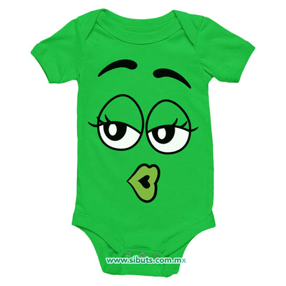 Pañalero Bebé Chocolates M&M Verde