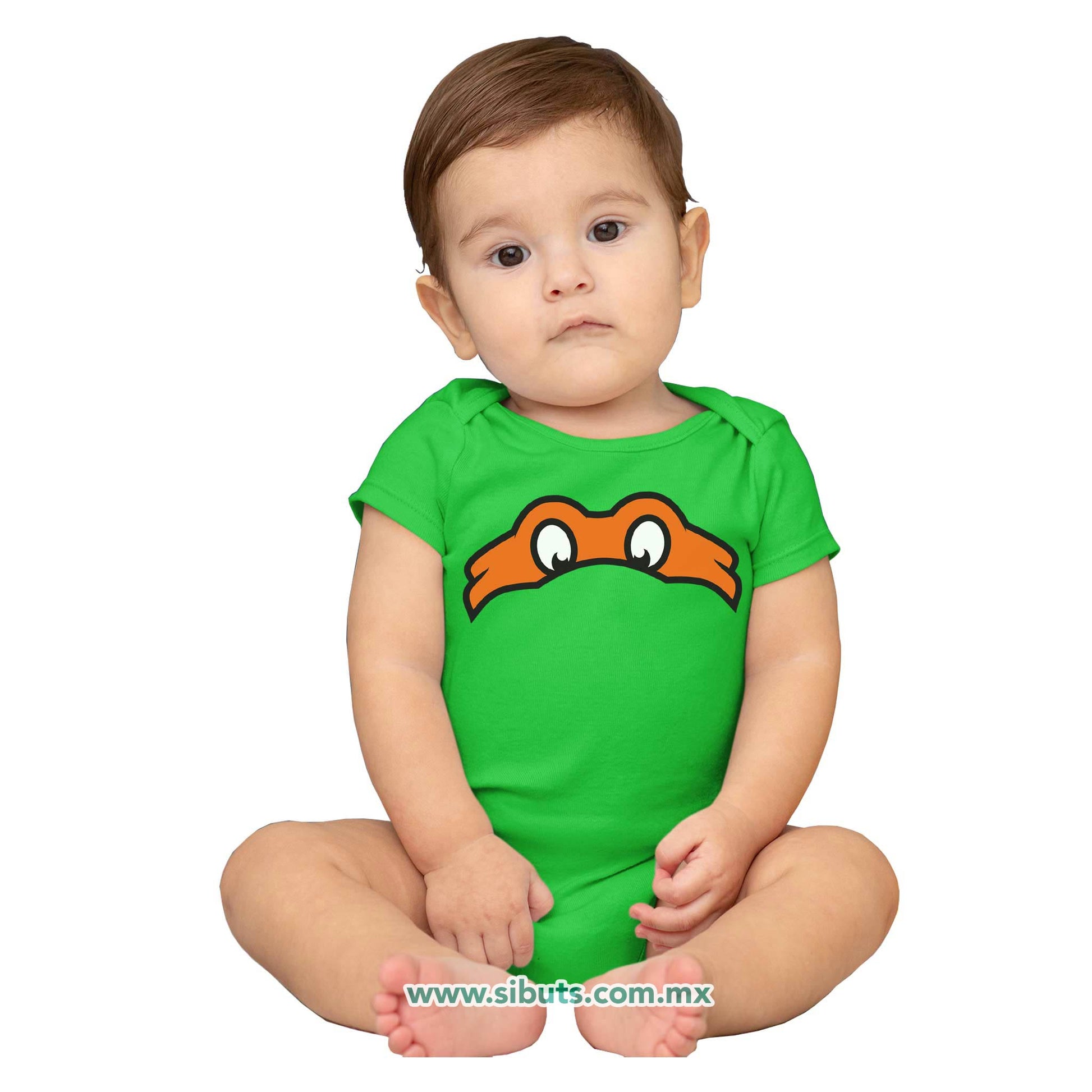 Pañalero Bebé Antifaz Tortuga Ninja Miguel Angel