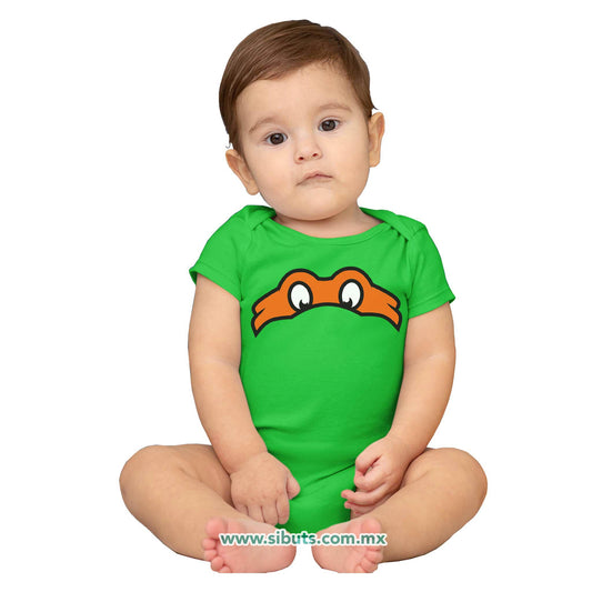 Pañalero Bebé Antifaz Tortuga Ninja Miguel Angel
