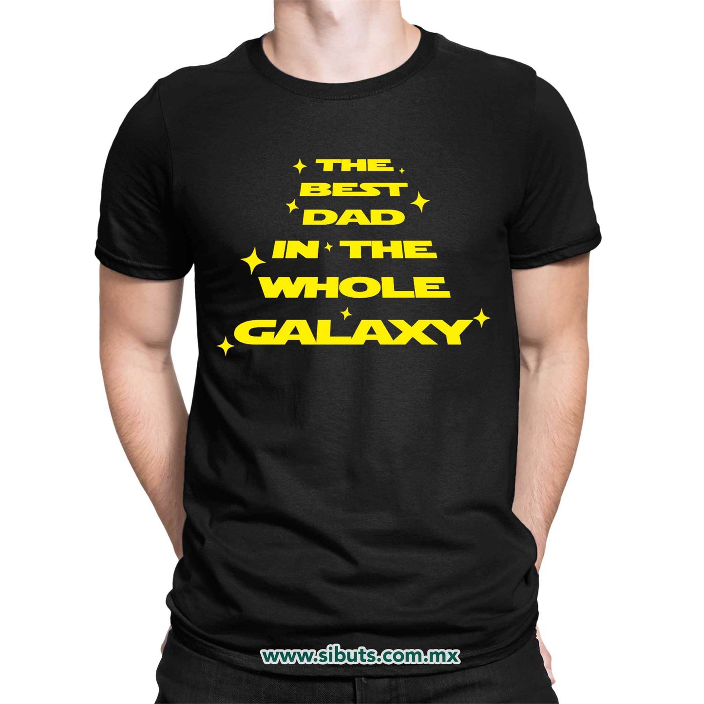 Playera Hombre Papá Best Dad In The Galaxy Star Wars