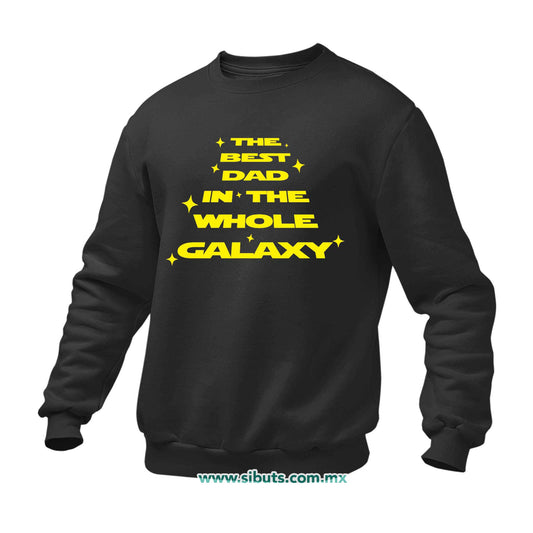 Sudadera Hombre Cuello Redondo Papá Best Dad In The Galaxy Star Wars