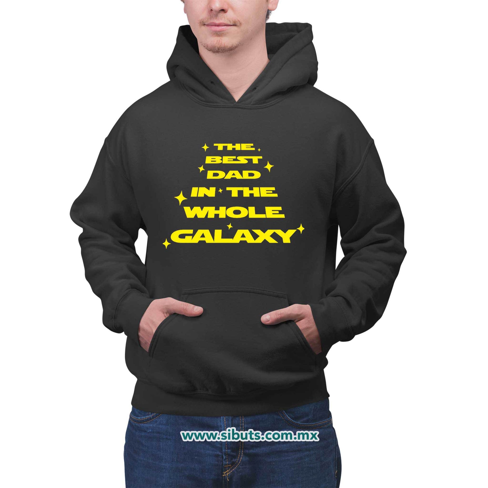 Sudadera Hombre Gorro Papá Best Dad In The Galaxy Star Wars