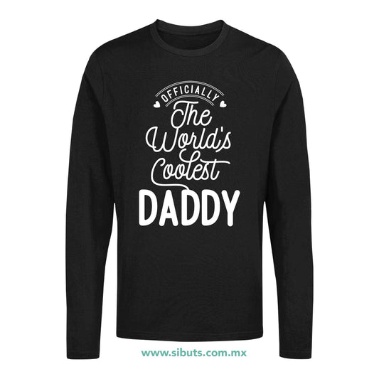 Playera Hombre Manga Larga El Papá Más Cool Del Mundo