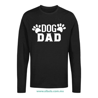 Playera Hombre Manga Larga Dog Dad Papá De Perro