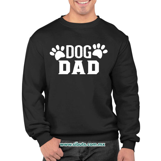 Sudadera Hombre Cuello Redondo Dog Dad Papá De Perro