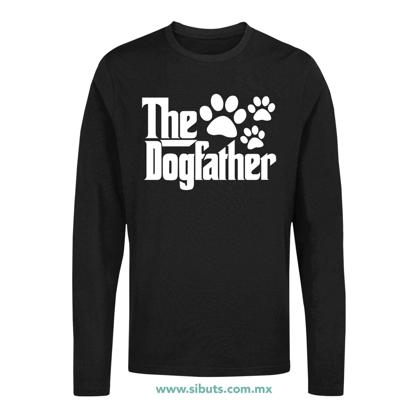 Playera Hombre Manga Larga Papá The Dogfather
