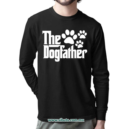 Playera Hombre Manga Larga Papá The Dogfather