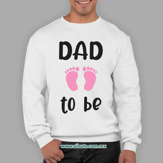 Sudadera Hombre Cuello Redondo Sex Reveal Dad To Be Niña