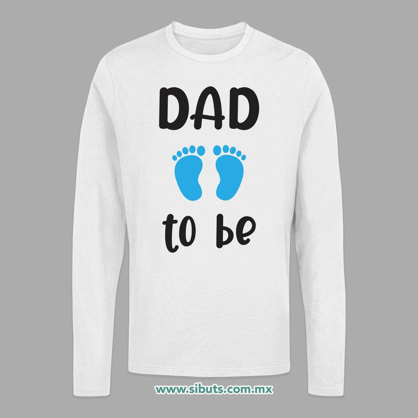 Playera Hombre Manga Larga Sex Reveal Dad To Be Niño