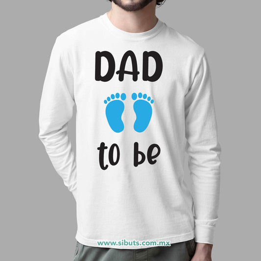Playera Hombre Manga Larga Sex Reveal Dad To Be Niño
