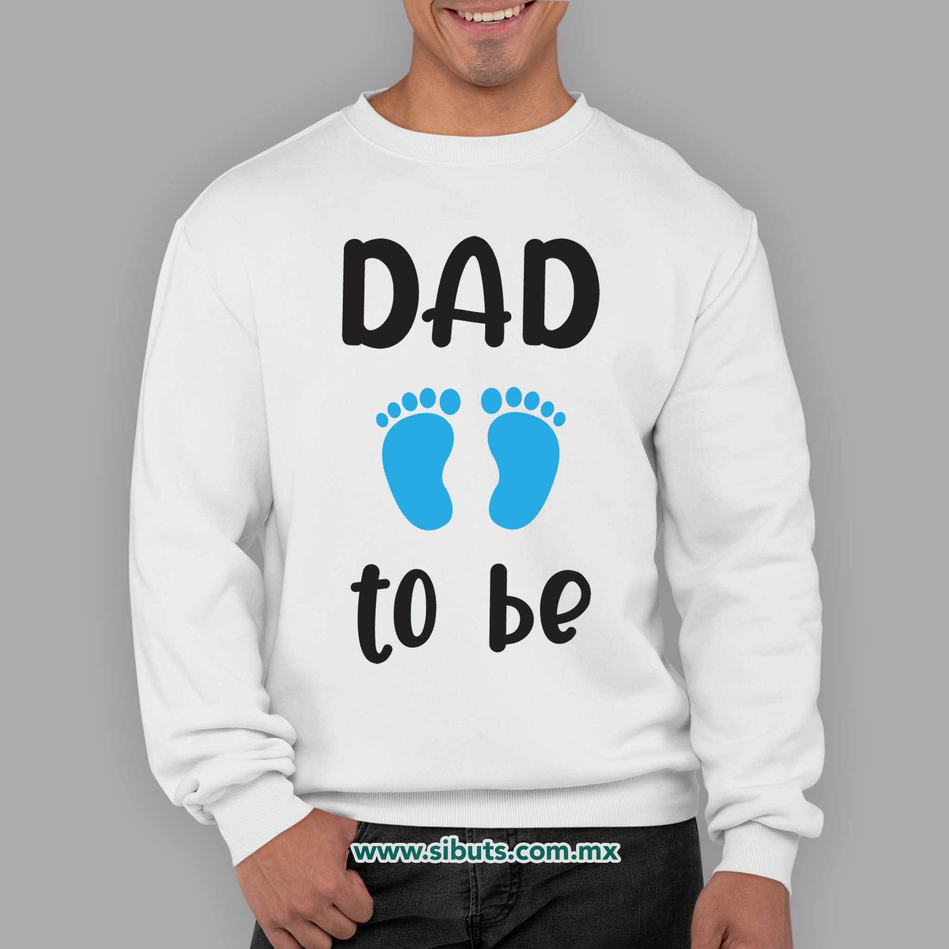 Sudadera Hombre Cuello Redondo Sex Reveal Dad To Be Niño