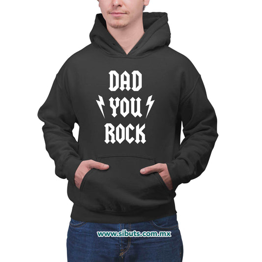 Sudadera Hombre Gorro Papá Rockero Dad You Rock