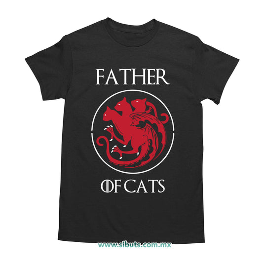 Playera Hombre Papá Father Of Cats Game Of Thrones