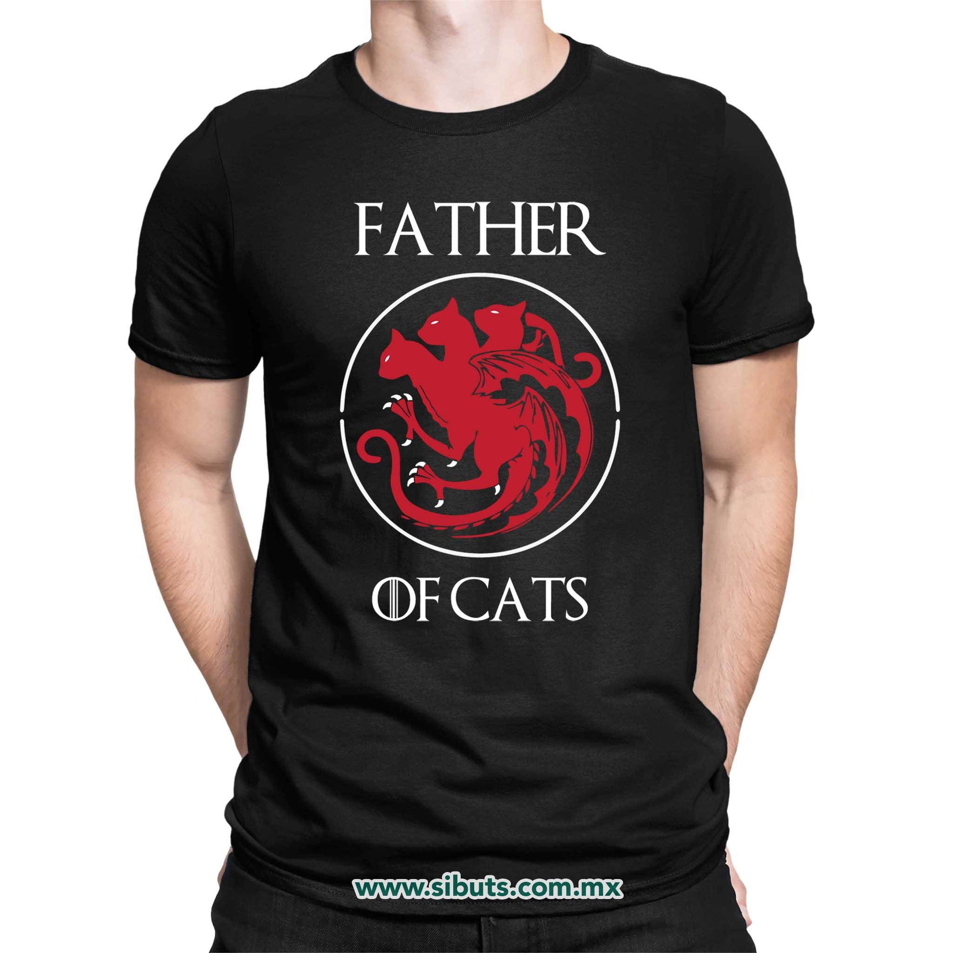 Playera Hombre Papá Father Of Cats Game Of Thrones