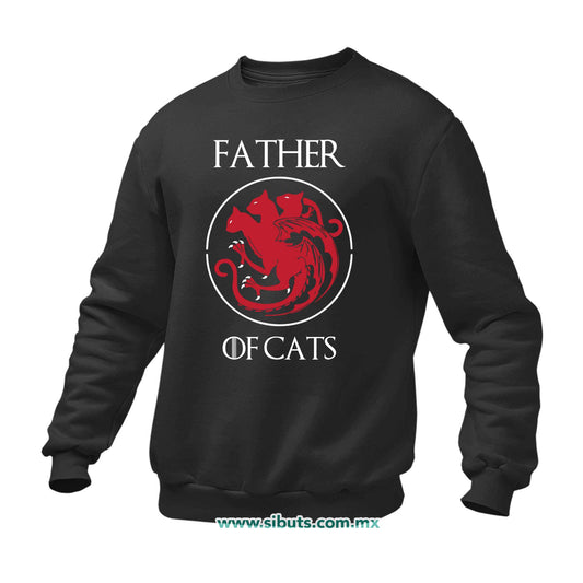 Sudadera Hombre Cuello Redondo Papá Father Of Cats Game Of Thrones